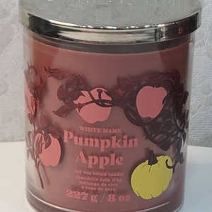 White Barn Pumpkin Apple Candle