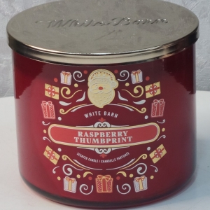 White Barn Raspberry Thumbprint Candle