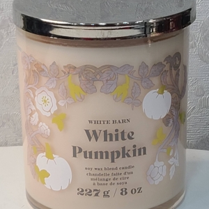 White Barn White Pumpkin Candle