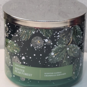 White Barn Winter Pear Forest Candle