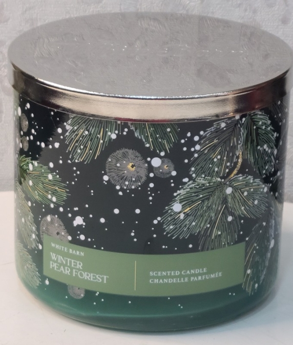 White Barn Winter Pear Forest Candle